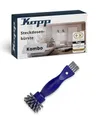 Produktbild: Kopp KOMBO Steckdosenbürste in blau/grau - Rundbürste für Steckdosen, Fugen & Lichtschalter - Robust, langlebig & einfach in der Anwendung - Vielseitig einsetzbar für Haushalt, Büro & unterwegs