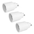 Produktbild: 3x Lampensockel Adapter GU10 auf E27 Fassung Sockel Stecker Glühbirne Lampe LED