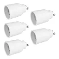 Produktbild: 5x Lampensockel Adapter GU10 auf E27 Fassung Sockel Stecker Glühbirne Lampe LED
