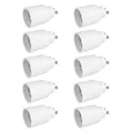 Produktbild: 10x Lampensockel Adapter GU10 auf E27 Fassung Sockel Stecker Glühbirne Lampe LED