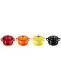 Produktbild: Le Creuset Poterie Kochen & Backen Mini-Cocotte Feuer und Flame Set 4-tlg. Poterie Kochen & Backen 79212105129100