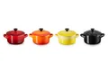 Produktbild: LE CREUSET Snackschale Mini Cocottes, je 200 ml, 10 x 5 cm, Steinzeug, (Set, 4-tlg), 79212105129100