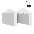 Produktbild: Carport Garagenzelt PE Zeltgarage Lagerzelt Schuppen 3x6m Weiß ohne Rahmen