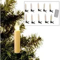 Produktbild: LED Weihnachtsbaumkerzen 10er-Set Christbaumkerzen kabellos Baumbeleuchtung