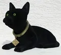Produktbild: RAKSO Wackel Figur Katze Wackelfigur Höhe 17 cm groß schwarz Dekofigur mit Wackelkopf Gartendeko Garten Dekofigur Gartenskulptur