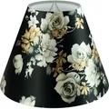 Produktbild: Premium Lampenschirm Stehlampe Shabby Blume Baumwolle E14/E27 S=UØ 20cm