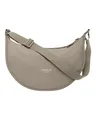 Produktbild: LARKSON Crossbody Bag Damen & Herren Grau - Solveig Medium - Umhängetasche im Halbmond Style - Halbrunde Schultertasche - Moon Bag Design - Wasserabweisend