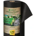 Produktbild: Covello Unkrautvlies Gartenvlies 50g/m2 reißfestes Bodengewebe mit UV-Schutz Unkrautfolie, 150m x 1m = 150m2 Schutzvlies Unkrautschutzvlies Mulchvlies Vlies schwarz 100 cm x 15000 cm