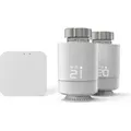 Produktbild: Smarte WLAN-Heizungssteuerung, 2x Smartes Heizkörperthermostat + Zentrale (00176662) - Weiß