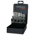 Produktbild: TERRAX by RUKO Handgewindebohrer-Satz M DIN 352 HSS - 21 tlg. (Kassette Stahlblech) - A245006