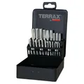 Produktbild: TERRAX by RUKO Handgewindebohrer-Satz M DIN 352 HSS - 21 tlg. (Kassette Stahlblech) - A245006