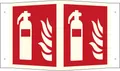 Produktbild: Brandschutzschild Feuerlöscher Aluminium (B x H) 150mm x 150mm ISO 7010 1St.