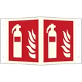 Produktbild: Brandschutzschild Feuerlöscher Aluminium (B x H) 150 mm x 150 mm ISO 7010 1 St.