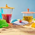 Produktbild: Lurch 3er Set Glasdeckel Beach Kids aus Silikon