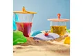 Produktbild: Lurch Bierdeckel 3er Set Glasdeckel Beach Kids aus Silikon
