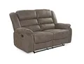 Produktbild: luma-home 2-Sitzer 15133, Sofa mit halbautomatischer Relaxfunktion B153/T93/H103 cm, 2-Sitzer,Federkern, Wellenunterfederung, Mikrofaser Vintage Grau Braun