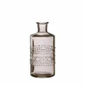 Produktbild: NaDeco Glasflasche 'Porto', Höhe 14,5cm, Durchmesser 7,5cm, viele Farben zur Auswahl | Glasvase | Dekoflasche | Glas-Flaschen | Kleine Deko-Vasen | Kleine Deko-Blumenvase, Farbe:Grau