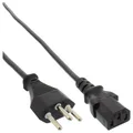 Produktbild: InLine® Netzkabel, Netzstecker Schweiz auf Kaltgerätestecker C13, 1,0m