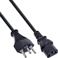 Produktbild: InLine® Netzkabel, Netzstecker Schweiz auf Kaltgerätestecker C13, 1,0m