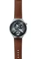 Produktbild: Leicke LEICKE APPLOID Smartwatch R9+ matt silber IP65, Metallgehäuse, Smartwatch (3,86 cm/1,5 Zoll), Kunstleder-Armband braun, Metall-Armband silber, Anzeige versch. Gesundheitsfunktionen, verschiedene Sportmodi