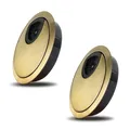 Produktbild: Kabeldurchführung Schreibtisch, 2 Stück Edle Bronze Kabeldurchführungen 60 mm...