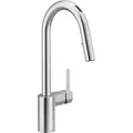 Produktbild: Moen 7565EVC Align U by Smart Pulldown keukenkraan met spraakbesturing en MotionSense chroom (7565EVC)