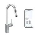 Produktbild: Moen 7565EVC Align U by Moen Smart Pulldown Küchenarmatur mit Sprachsteuerung und MotionSense, Chrom