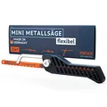Produktbild: Presch Mini Metallsäge Flexibel 300mm - 3in1 Bügelsäge inkl. Metallsägeblatt - Verstellbarer Sägehandgriff mit Sägeblatt für Metall - Kleine Eisensäge - Junior Hacksaw
