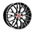 Produktbild: MAM RS4 8,0x18 ET45 BLACK FRONT POLISH Alufelge