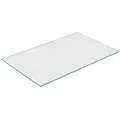 Produktbild: relaxdays Tischplatte Glasplatte 8mm ESG (1 St), 100 x 62 cm weiß rechteckig | 100 cm x 0.8 cm x 62 cm