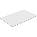 Produktbild: Glasplatte, 100x62 cm, 8mm dick, gehärtetes esg, eckige Glasscheibe für Tisch, Kamin, Tischplatte, transparent - Relaxdays