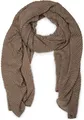 Produktbild: styleBREAKER Damen Schal fein gekreppt | Leichter Plissee-Schal für stilvolle Looks | Elegantes Halstuch mit fließenden Falten | Modisch Vielseitig & Angenehm weich | 96 x 192 cm, Farbe:Braun