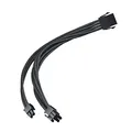 Produktbild: Silverstone SST-PP07E-PCIB - Cable Extensor ENFUNDADO 25CM 8PINES A PCI-E 6+2