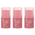 Produktbild: essence baby got blush, Rouge, Nr. 40, Pink, sofortiges Ergebnis, natürlich, strahlend frisch, vegan, ohne Konservierungsstoffe, ohne Parabene, ohne Mikroplastikpartikel, 3er Pack (3x5.5g)