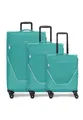 Produktbild: Stratic Koffer-Set 3-teilig für Damen und Herren | Reise-Trolleys 51 x 31 x 76 cm aus hochwertigem, flexiblem Polyester Material | Erweiterbar & Teleskopgriff| taska Serie