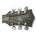 Produktbild: Buckle Gitarrenkopf, E-Gitarre, matt Silber, recht groß - Gürtelschnalle