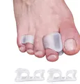 Produktbild: feifanshop Gel-Zehentrenner,Zehen Separator Korrektur, 4er-Pack Zehenspreizer, Zehenkorrektur für Männer und Frauen, Ballen, Hammerzehe, überlappende Zehen, Krallenzehen, Fußschmerzen lindern