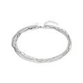 Produktbild: s.Oliver Bracelet - Elegantes Armband aus poliertem Edelstahl - silber - Panzerkette verstellbar bis 21 cm - wasserfest & hautfreundlich