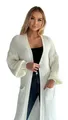 Produktbild: Mississhop Longstrickjacke Cardigan Longstrickjacke extra lange Strickjacke M. 384
