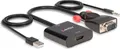 Produktbild: Lindy - Videoadapter - HD-15 (VGA), Stereo Mini-Klinkenstecker, USB (nur Strom) männlich zu Mini-Stecker, HDMI weiblich - 60 cm - Schwarz