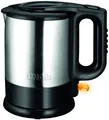 Produktbild: Unold 18015 Blitzkocher Wasserkocher 1,5 L 2.200 W schnurlos 360 drehbare Kontaktverbindung Edelstahl Schwarz