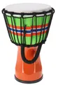 Produktbild: Farbige Djembe/ Holztrommel/ Percussion Rhythmus Klang Instrument - orange 32 c