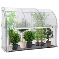 Produktbild: IDMarket – Gewächshaus zur Überwinterung an der Wand, 300 x 80 x 160 cm, doppelte Öffnung, Balkon und Terrasse