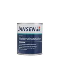 Produktbild: Jansen ISO WSF Wetterschutzfarbe 0,75L seidenmatt weiß deckende Holzfarbe, Holzs