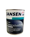 Produktbild: Holzdeckfarbe Außen ISO WSF Wetterschutzfarbe Weiß Jansen 750ml