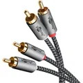 Produktbild: Goobay 2x RCA - 2x RCA (0.50 m, Cinch) (65291)