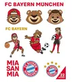 Produktbild: Original FCB FC Bayern München Kinder Sticker 2er Set Maskottchen (Art. 34147)