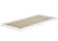 Produktbild: Erst-Holz®Weißes Niederflurbett Futon extra niedrig Bodenbett 100x200 Kiefer V-60.47W-10Rollrost inkl.