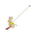 Produktbild: goki Schiebestab Punk-Ente, 22 cm, aus Holz, Schiebeente, Holzschiebetier, Holzspielzeug