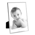 Produktbild: Fink versilberter Bilderrahmen Maß 13x18 cm Leiste schmal Tischrahmen Fotorahmen